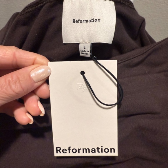 Reformation chocolate brown tank top, NWT - Picture 4 of 7